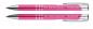 Preview: 10 Kugelschreiber aus Metall / mit beidseitige Gravur / Farbe: pink