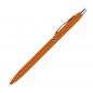 Preview: 10 Kugelschreiber mit Gravur / aus Metall / gummiert / Farbe: orange