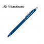 Preview: 10 Kugelschreiber mit Namensgravur - aus Metall - gummiert - Farbe: blau