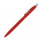 Preview: 10 Kugelschreiber mit Namensgravur - aus Metall - gummiert - Farbe: rot
