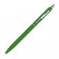 Preview: 10 Schlanke Metall-Kugelschreiber mit Gravur / gummiert / Farbe: grün