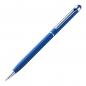 Preview: 10 Touchpen Drehkugelschreiber mit Namensgravur - aus Edelstahl - Farbe: blau