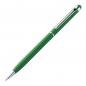 Preview: 10 Touchpen Drehkugelschreiber mit Namensgravur - aus Edelstahl - Farbe: grün