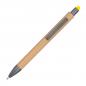 Preview: 10 Touchpen Holzkugelschreiber aus Bambus mit Gravur / Stylusfarbe: gelb