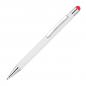 Preview: 10 Touchpen Kugelschreiber / aus Metall / Stylusfarbe: rot