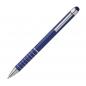 Preview: 10 Touchpen Kugelschreiber mit Gravur / aus Metall / Farbe: blau