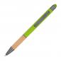 Preview: 10 Touchpen Kugelschreiber mit Griffzone aus Bambus mit Gravur / Farbe:apfelgrün