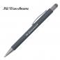 Preview: 10 Touchpen Kugelschreiber mit Namensgravur - aus Metall - Farbe: anthrazit