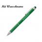Preview: 10 Touchpen Kugelschreiber mit Namensgravur - aus Metall - Farbe: grün