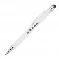 Preview: 10 Touchpen Kugelschreiber mit Namensgravur - aus Metall - Stylusfarbe: schwarz