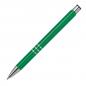 Preview: 100 Kugelschreiber aus Metall mit Gravur / vollfarbig lackiert / grün (matt)
