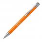 Preview: 100 Kugelschreiber aus Metall mit Gravur / vollfarbig lackiert / orange (matt)