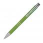 Preview: 100 Kugelschreiber aus Metall mit Namensgravur - Farbe: hellgrün
