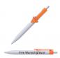 Preview: 100x Druckkugelschreiber mit Gravur / "Hände" / Clipfarbe: orange