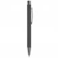 Preview: 10x Kugelschreiber mit Gravur / aus Metall / mit Soft-Touch / Farbe: grau