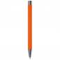 Preview: 10x Kugelschreiber mit Namensgravur - aus Metall mit Soft-Touch - Farbe: orange