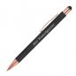 Preview: 10x Touchpen Kugelschreiber mit Gravur / aus Metall / Farbe: rosegold-anthrazit