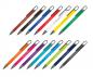 Preview: 15x Gummierter Soft Touch Gel Kugelschreiber aus Metall mit Gravur / 15 Farben