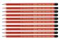 Preview: 24 Herlitz Bleistifte "Scolair" mit Gravur / Härtegrad: HB / mit Radierer