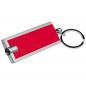 Preview: 4x Schlüsselanhänger mit LED Taschenlampe mit Gravur / je1xschwarz,blau,rot,grau