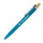 Preview: 5 Kugelschreiber aus recyceltem Aluminium mit Namensgravur - Farbe: hellblau