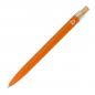 Preview: 5 Kugelschreiber aus recyceltem Aluminium mit Namensgravur - Farbe: orange