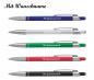 Preview: 5 Kugelschreiber mit Namensgravur - aus Metall - slimline - 5 versch. Farben