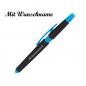Preview: 5 Touchpen Kugelschreiber mit Namensgravur - mit Textmarker - Farbe: hellblau
