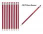 Preview: 50 Bleistifte mit Radierer - HB - Farbe: lackiert rot - mit Namensgravur