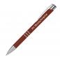 Preview: 50 Kugelschreiber aus Metall mit Gravur / Farbe: bordeaux