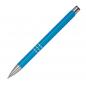 Preview: 50 Kugelschreiber aus Metall mit Gravur / Farbe: hellblau
