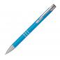 Preview: 50 Kugelschreiber aus Metall mit Gravur / Farbe: hellblau