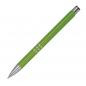 Preview: 50 Kugelschreiber aus Metall mit Gravur / Farbe: hellgrün