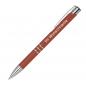 Preview: 50 Kugelschreiber aus Metall mit Gravur / Farbe: kupfer