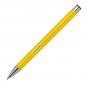 Preview: 50 Kugelschreiber aus Metall mit Gravur / vollfarbig lackiert / gelb (matt)