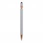 Preview: 5x Touchpen Kugelschreiber "Roségold" mit Gravur / aus Metall / Farbe: silber