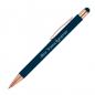 Preview: 5x Touchpen Kugelschreiber "Rosegold" mit Gravur / aus Metall / 5 Farben