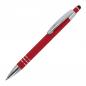 Preview: 5x Touchpen Kugelschreiber mit Namensgravur - aus Metall - mit Soft-Touch - rot