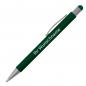 Preview: 9 Touchpen Kugelschreiber mit Gravur / aus Metall / 9 verschieden Farben