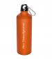 Preview: Aluminium Trinkflasche mit Gravur / mit Karabinerhaken / 800ml / Farbe orange