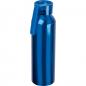 Preview: Aluminium Trinkflasche mit Gravur / mit Trageschlaufe / 600ml / Farbe: blau