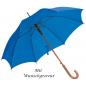 Preview: Automatik-Regenschirm mit Gravur / Farbe: blau