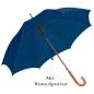 Preview: Automatik-Regenschirm mit Gravur / Farbe: dunkelblau