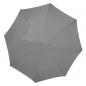 Preview: Automatik-Regenschirm mit Gravur / Farbe: grau/silbergrau