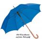 Preview: Automatik-Regenschirm mit Namensgravur - Farbe: blau