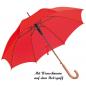 Preview: Automatik-Regenschirm mit Namensgravur - Farbe: rot