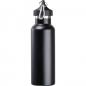 Preview: Doppelwandige Vakuum Trinkflasche aus Edelstahl mit Karabiner / Farbe: schwarz