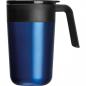 Preview: Doppelwandiger Trinkbecher aus Edelstahl mit Gravur / 400ml / Farbe: blau