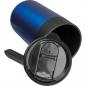 Preview: Doppelwandiger Trinkbecher aus Edelstahl mit Gravur / 400ml / Farbe: blau