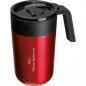 Preview: Doppelwandiger Trinkbecher aus Edelstahl mit Gravur / 400ml / Farbe: rot